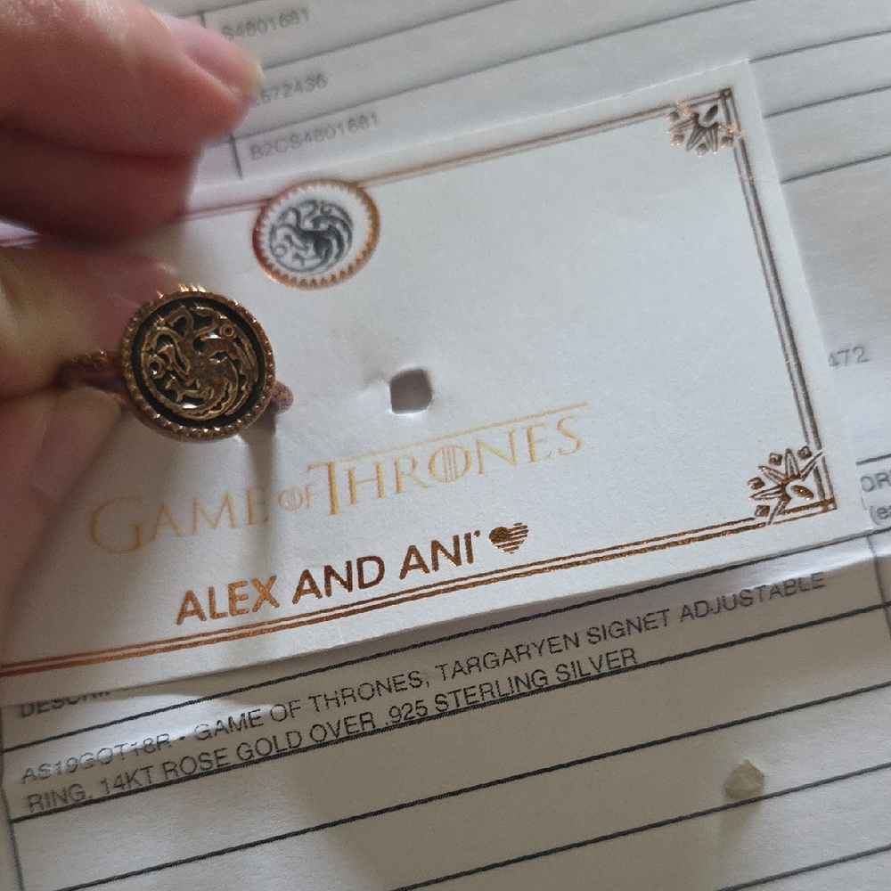 Alex and Ani Rose Gold Targaryen Ring